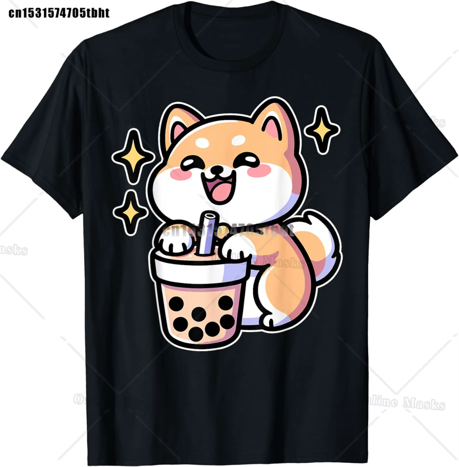 T-shirt japonais Kawaii Corgi Dog
