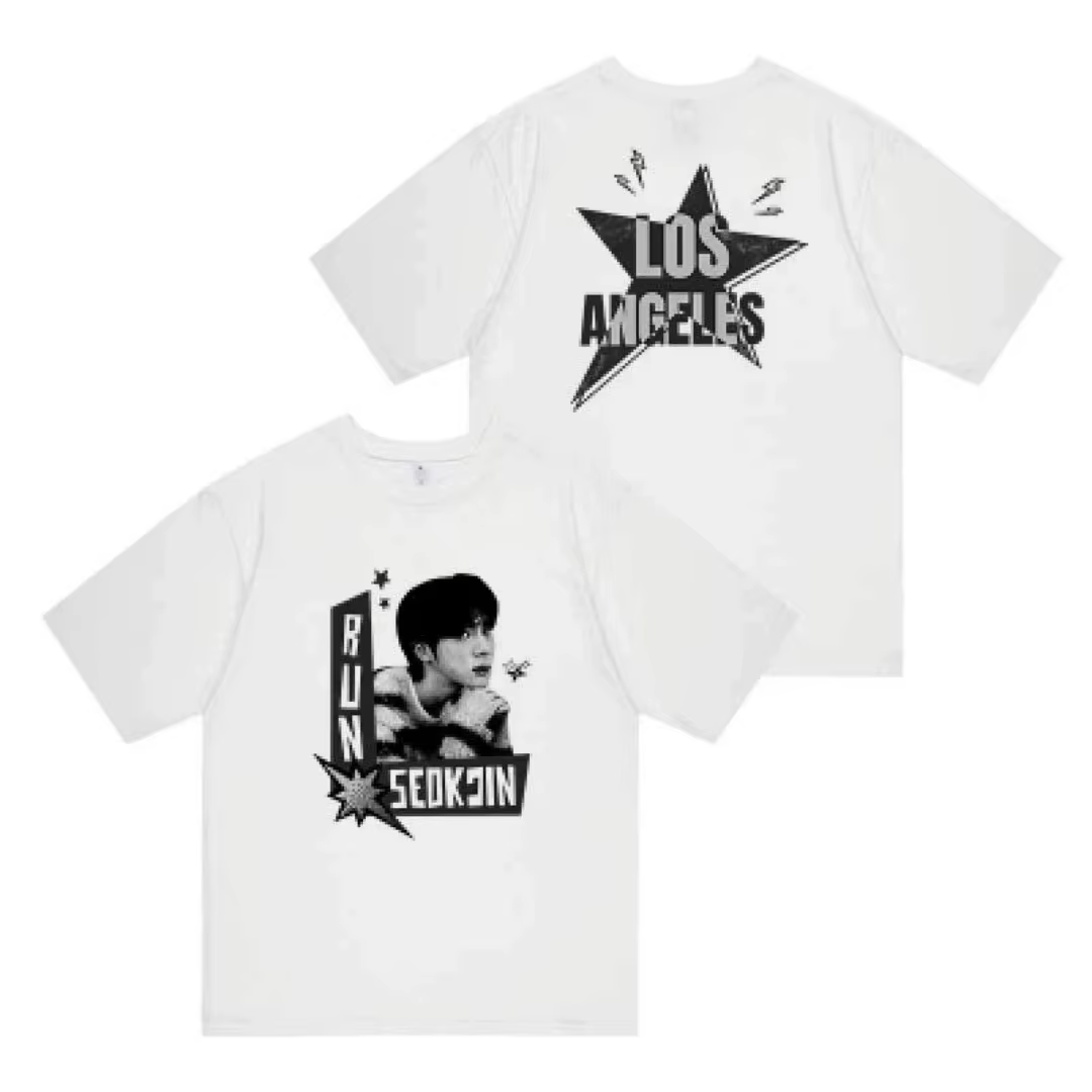 T-shirts Jin Runseokjin Tour, style idole coréenne, T-shirt Kpop, T-shirt en coton pour hommes, vêtements pour enfants, T-shirt Y2k pour femmes