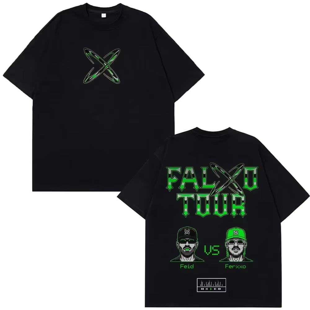T-shirts imprimés Rapper Feid Ferxxo Tour 2026 pour hommes et femmes