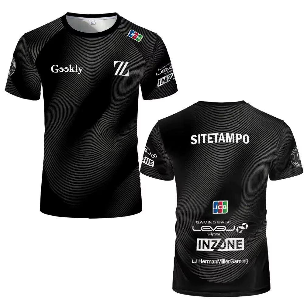 Maillot d'équipe d'e-sport ZETA DIVISION 2026 SITETAMPO – T-shirt unisexe à séchage rapide et respirant
