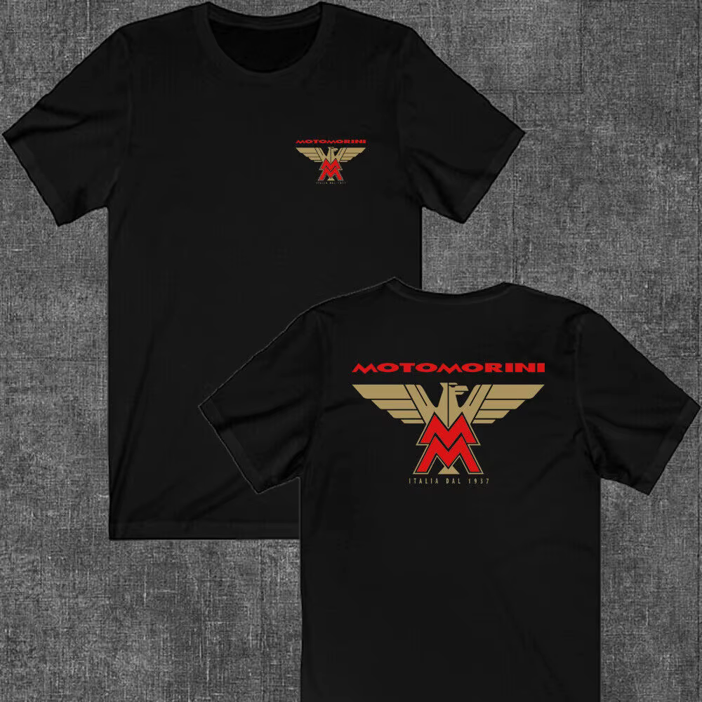 T-Shirt noir avec Logo de Moto Morini pour hommes, taille S à 5XL
