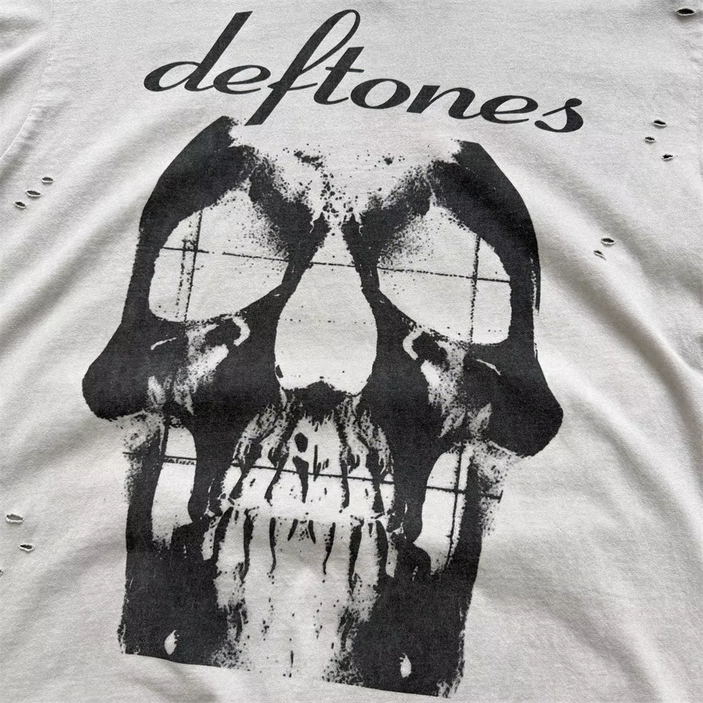 T-shirt Saint Skull Rose Lavé pour Hommes et Femmes – Qualité Supérieure