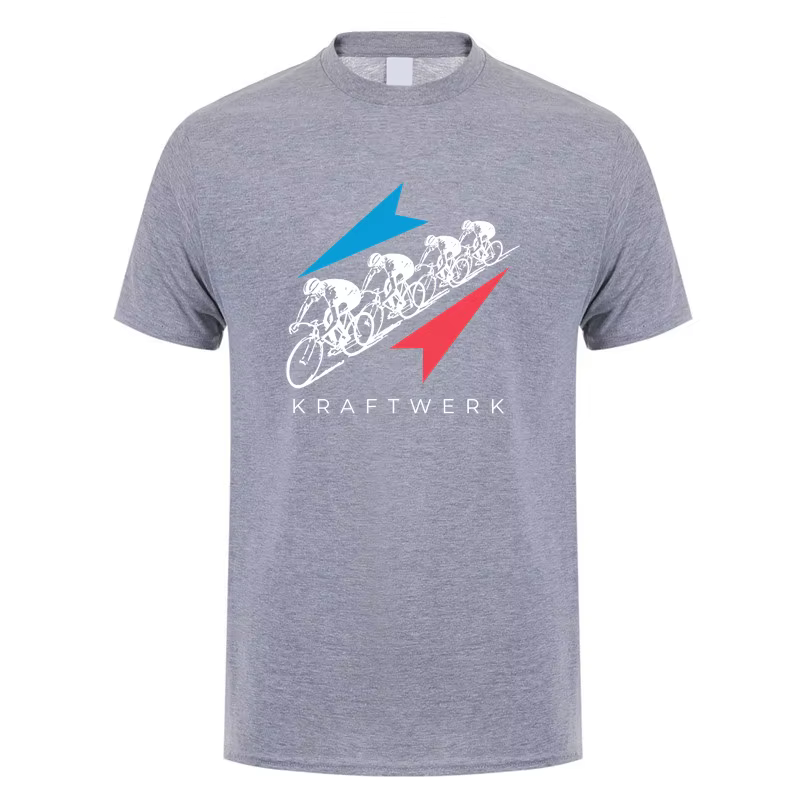 Kraftwerk T Shirt Hommes Manches Courtes Coton Économie Été Mans Cool Y-Streetwear DZ-054
