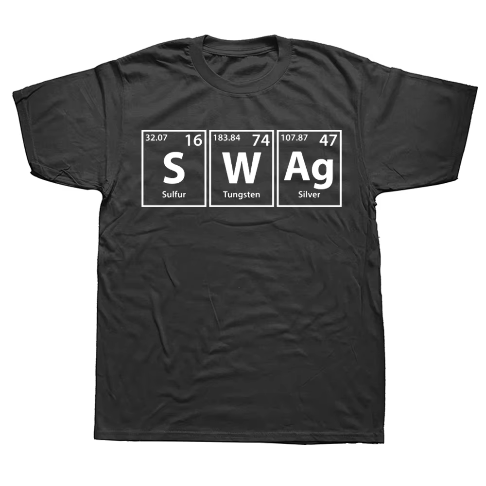 T-shirt graphique Swag (S-W-Ag) pour hommes