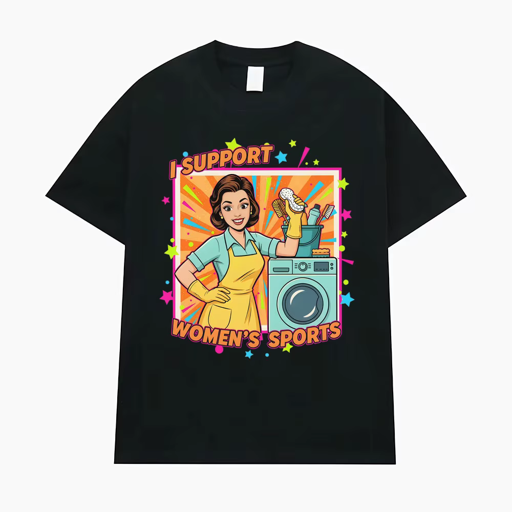 T-shirt humoristique et sarcastique « J'encourage les sports féminins » pour hommes et femmes