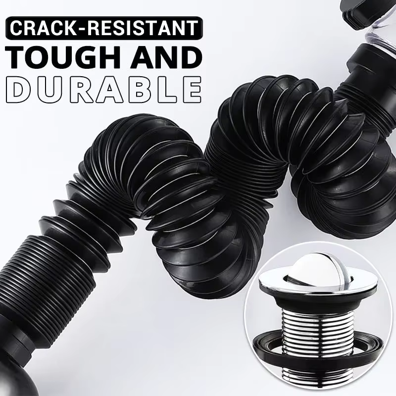 Ensemble de tuyaux de vidange Anti-odeur rabattables, filtre désodorisant rétractable pour évier de cuisine, bec de descente Flexible, salle de bains, Anti-colmatage