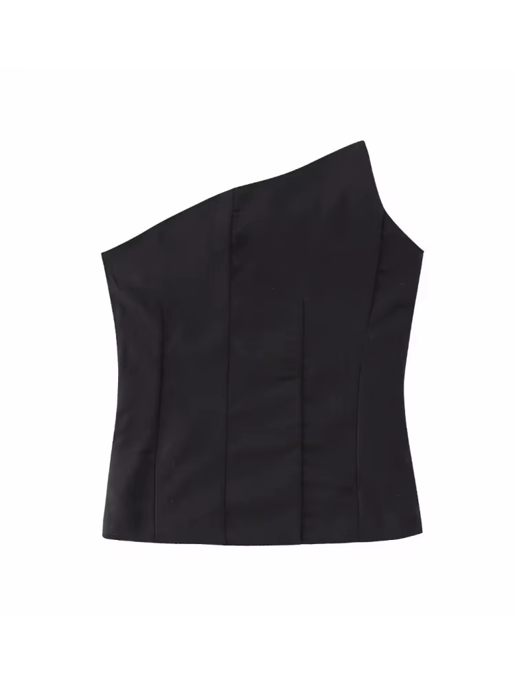 Mn-Débardeur Court et Élégant pour Femme et Fille