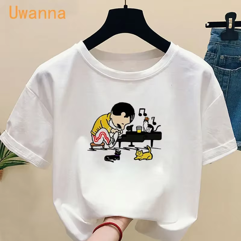 T-shirt Freddie Mercury à manches courtes pour femme