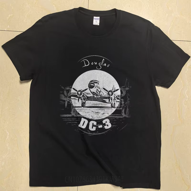 Douglas DC-3 avion hommes t-shirt quotidien