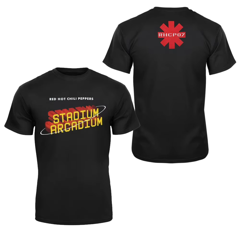 T-shirt en coton américain à manches courtes Red Hot Chili Peppers 2026 - Confortable