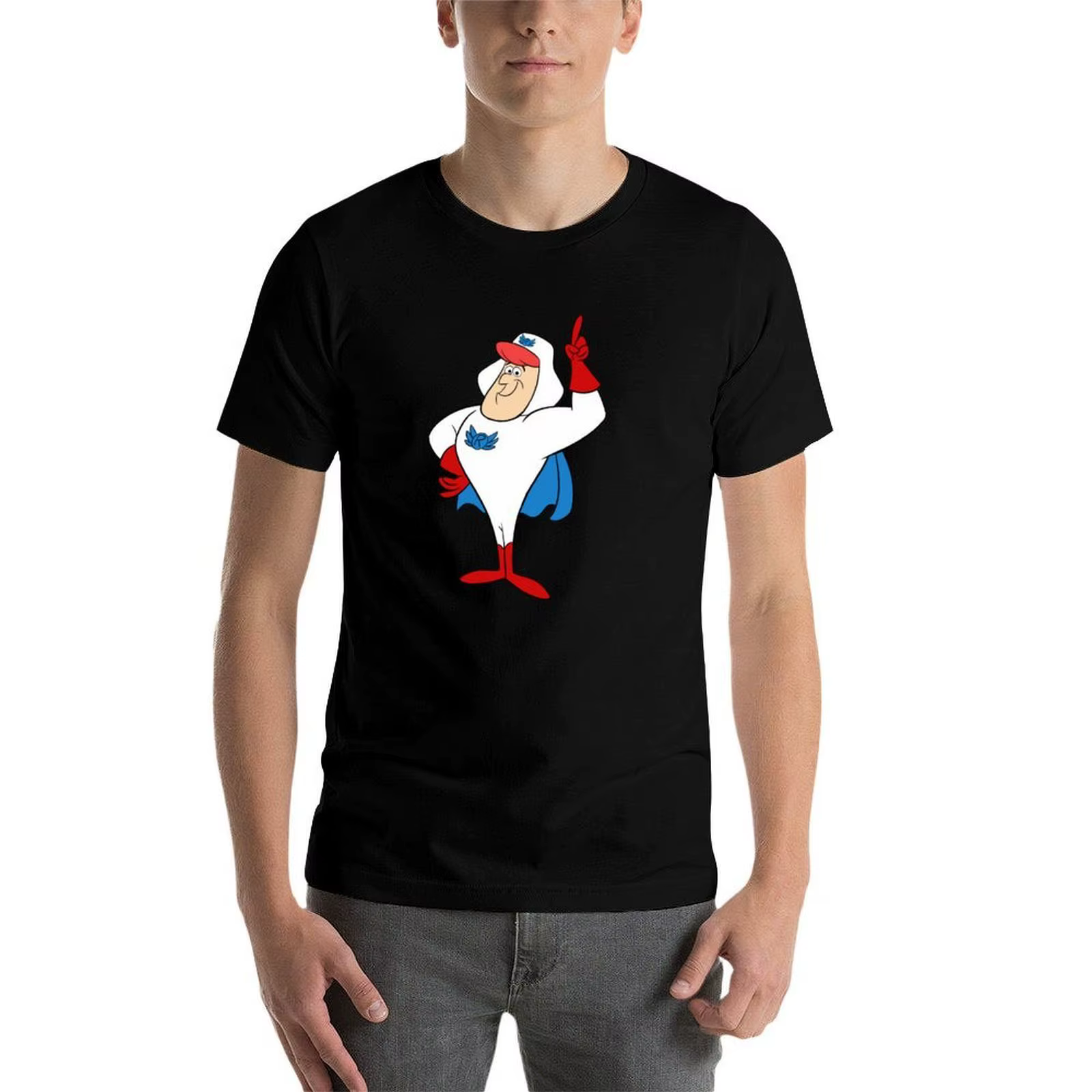 ROGER RAMJET T-shirt décontracté à manches courtes pour toutes les saisons