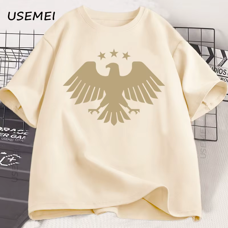 T-Shirt homme aigle de la syrie graphique t-shirts décontracté coton à manches courtes