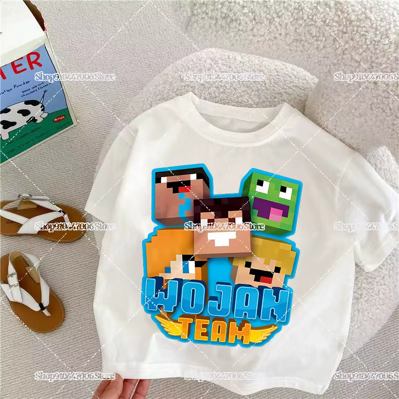 T-shirts imprimés de l'équipe Wojan pour enfants