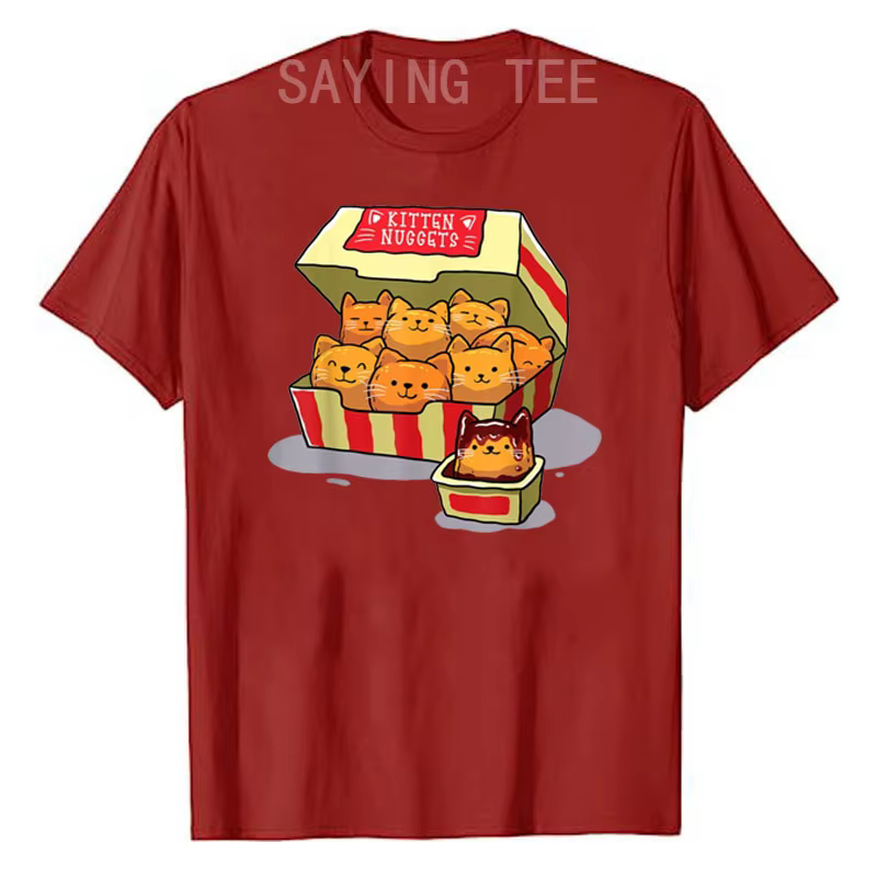 T-shirt jetable de pépites de chaton