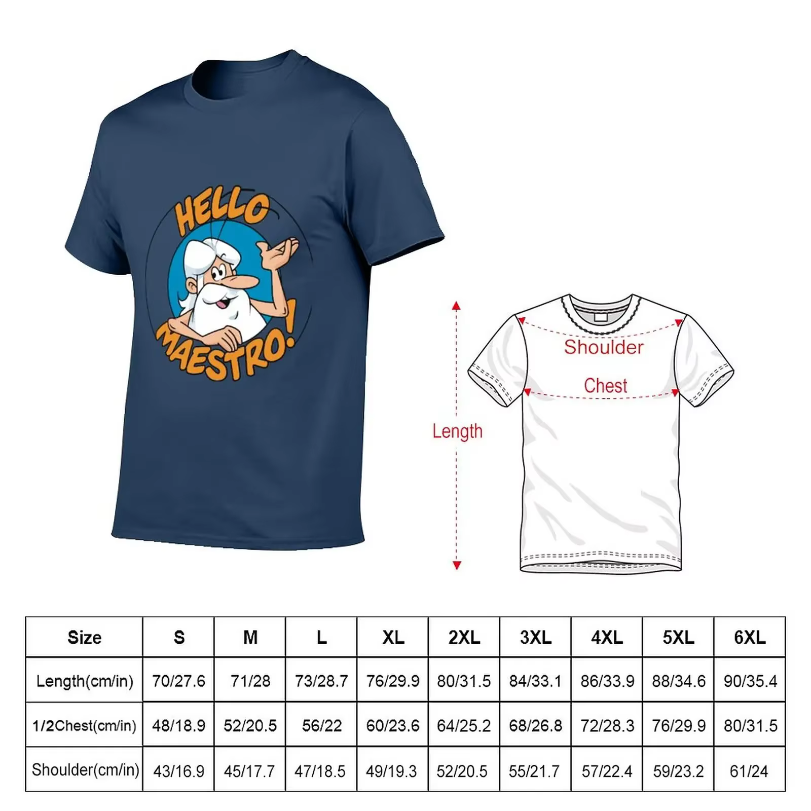 Nouveau il était une fois.... T-shirt animé Fruit of the Loom pour homme