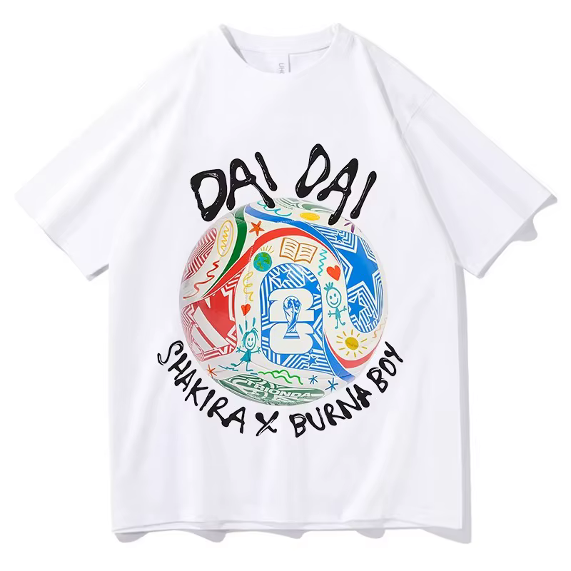 T-shirt unisexe Shakira DAI DAI 2026 – Mode décontractée