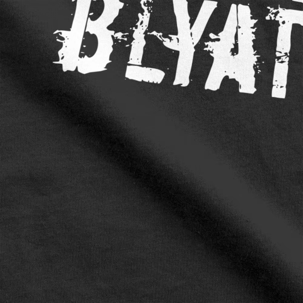Hommes Cyka Blyat jeu mèmes T-Shirt couverture en coton russe Vintage à manches courtes Harajuku