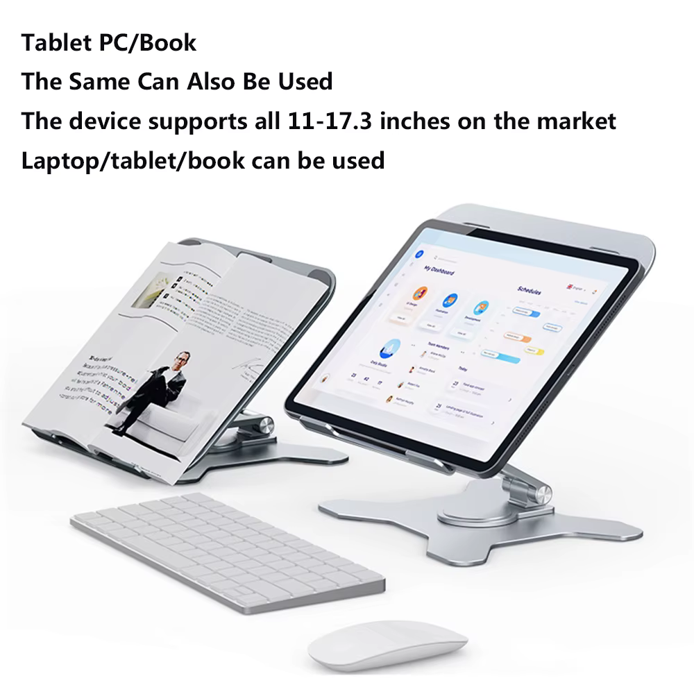 Support d'ordinateur portable pour MacBook Air Pro Dell ASUS HP Xiaomi Huawei Desk Riser 360 Rotation multi-angle