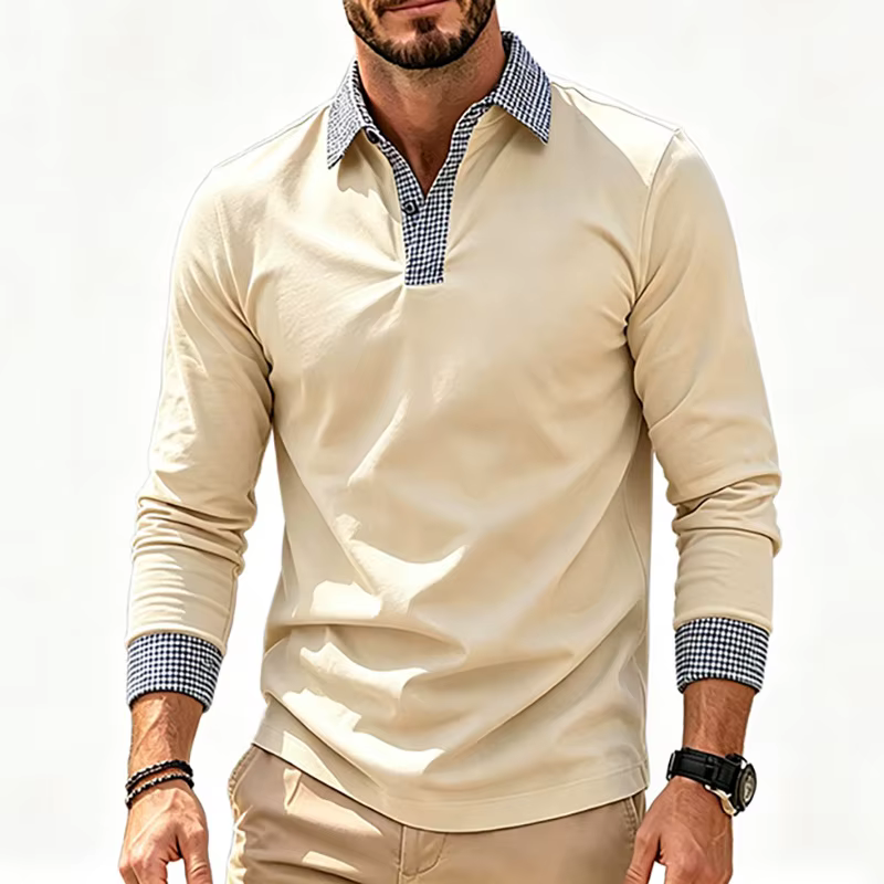 Polo à manches longues pour homme