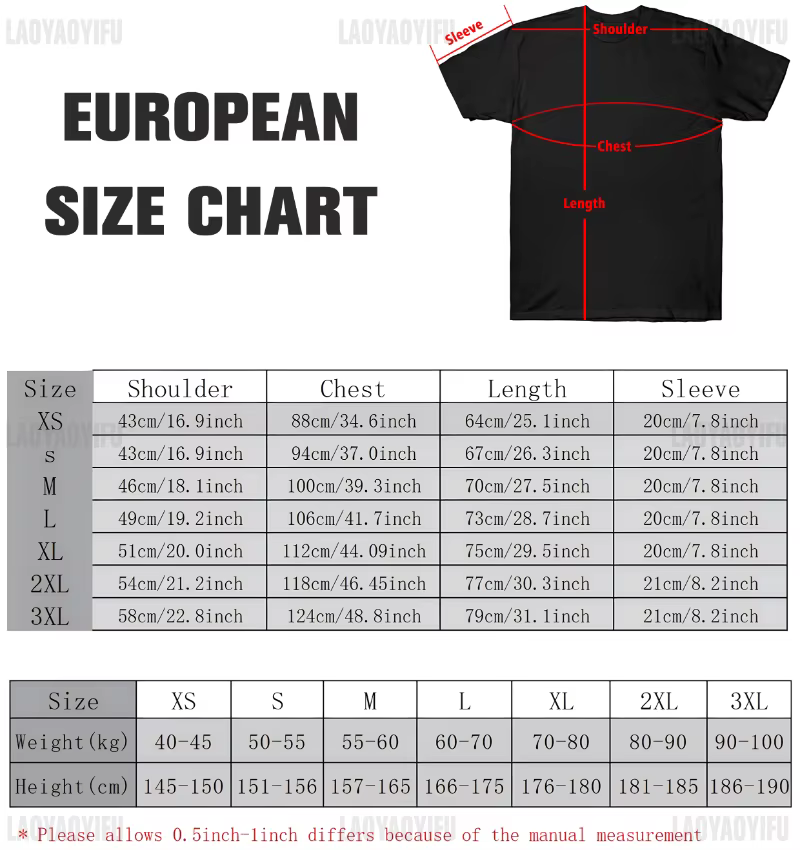 T-shirt à manches courtes et col rond pour homme