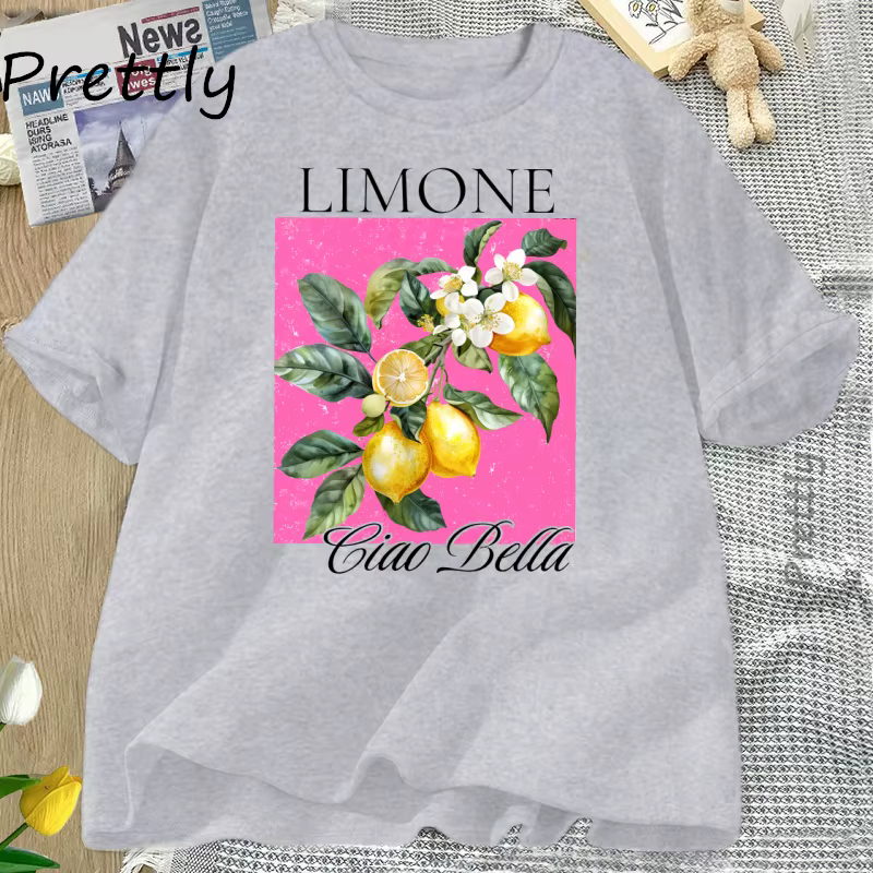 Aquarelle citrons T-Shirt limone fleurs de citron