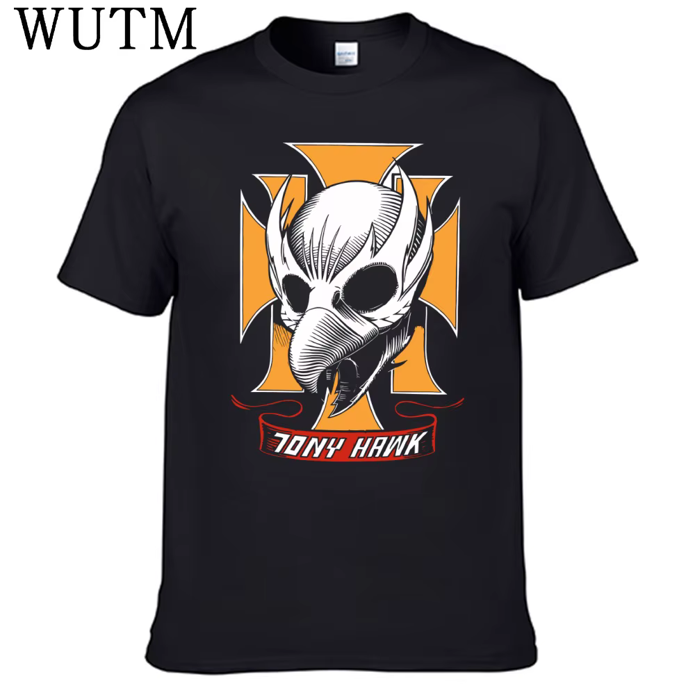 T-shirt pour hommes, 100% coton, Tony Hawk
