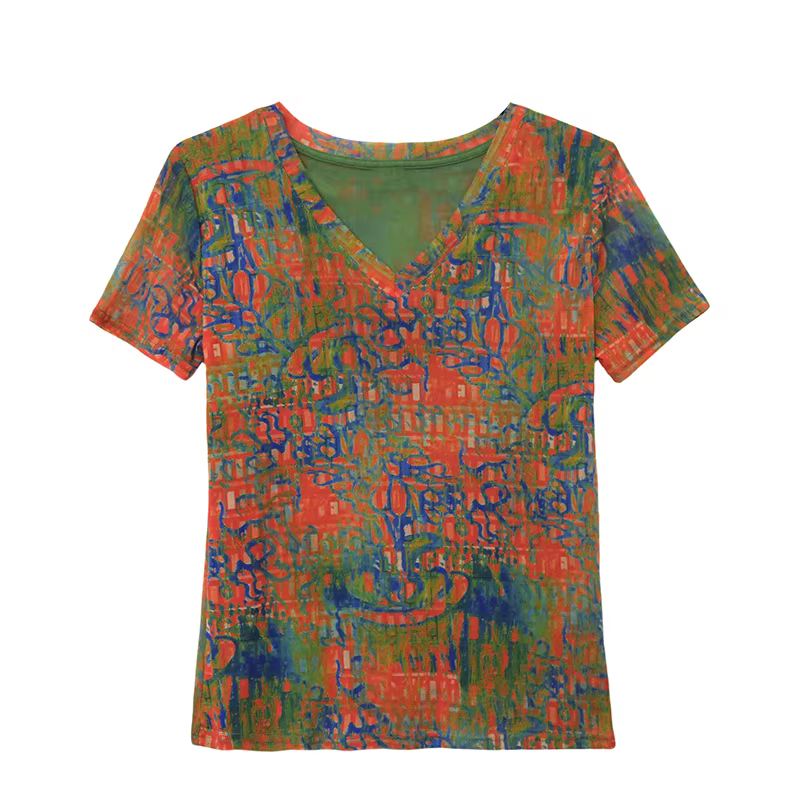 MadBlack-T-Shirt européen pour femmes