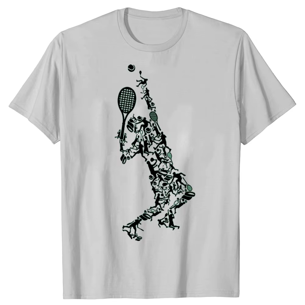 T-shirt graphique IkRacket dans le dessin pour hommes