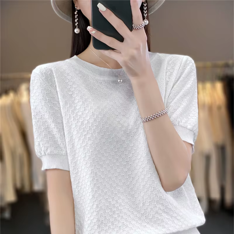 T-shirt d'été 100% coton pour femmes