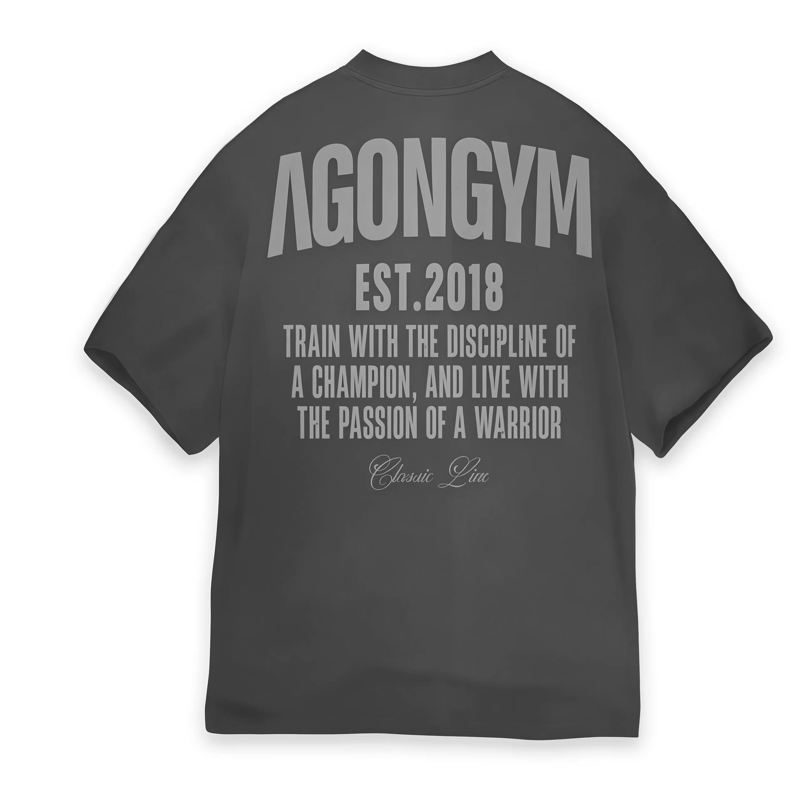 AGONGYM nouvelle tendance de la mode hommes T-shirt sport coton manches courtes chemises amples musculation Fitness