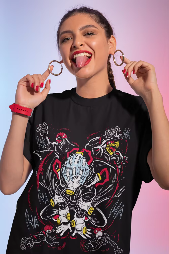 Tomura Shigaraki T-shirt héros graphique chemises personnalisées Anime cadeau chemise