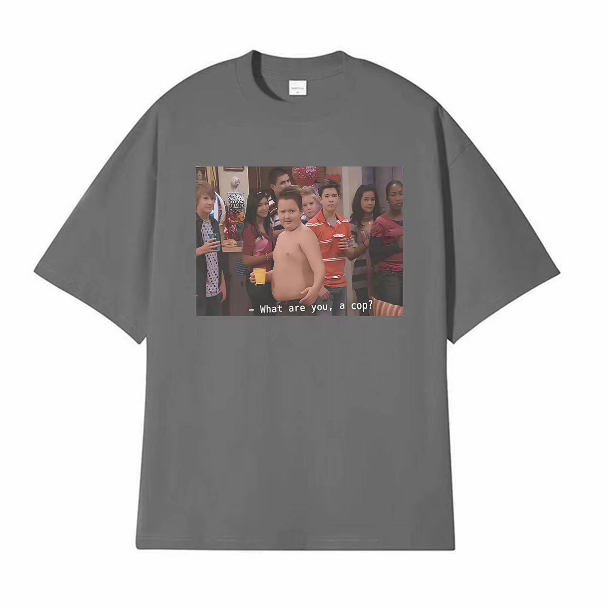 Gibby, qu'est-ce que tu es ? Un flic ? T-shirt imprimé avec des mèmes amusants de la série télévisée