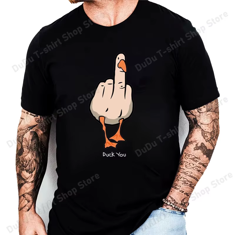 Nouveaux T-shirts imprimés drôles avec motif de canard