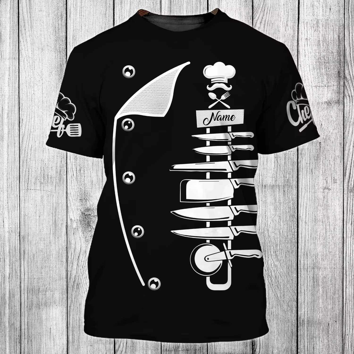 T-shirt unisexe Chef Works imprimé en 3D