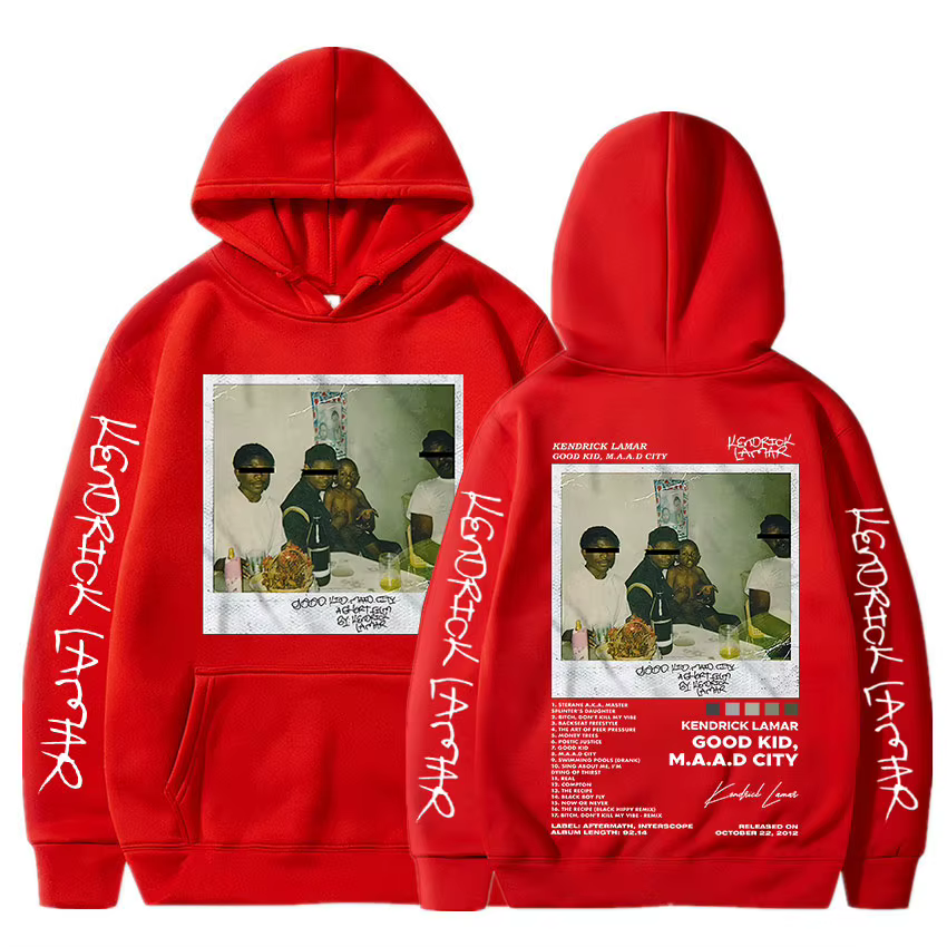 Kendrick Lamar Good Kid sweat à capuche pour hommes Hip-Hop couverture d'album de musique