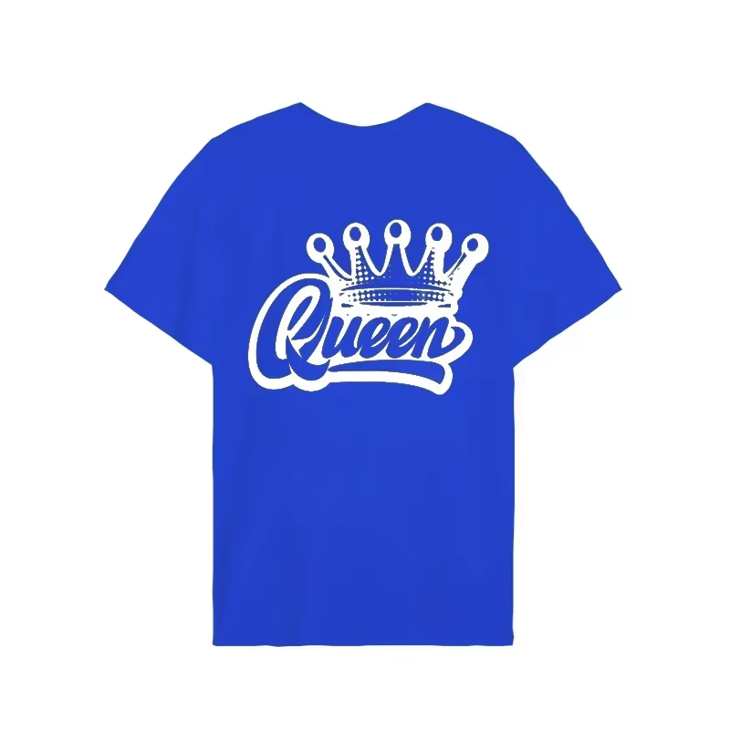 Roi reine couronne imprimer amoureux Couples T-shirt Harajuku femmes