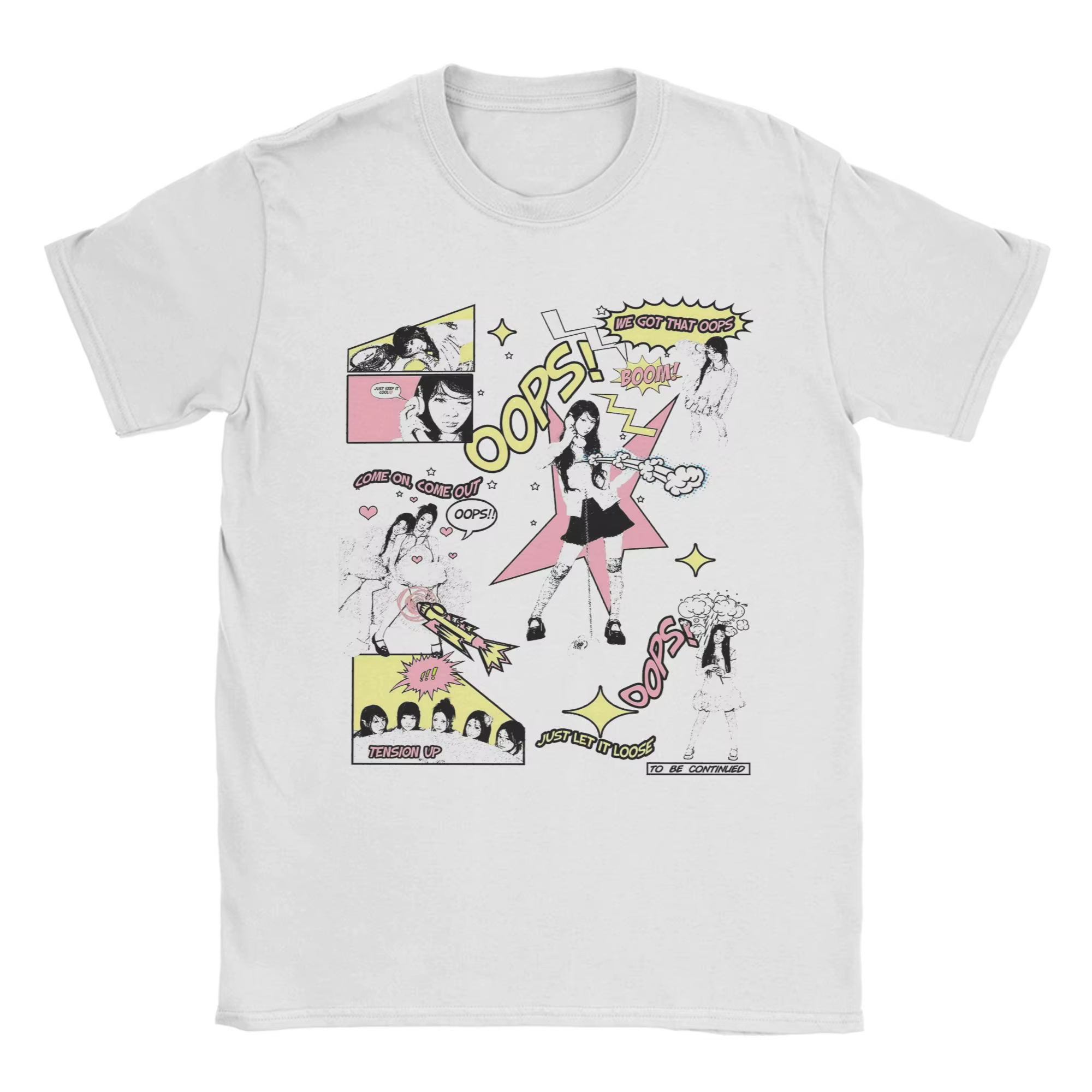 Illit Kpop T-Shirt hommes drôle pur coton