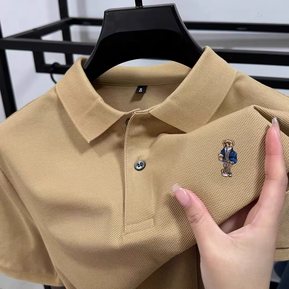 Polo homme en coton de haute qualité à manches courtes 2026