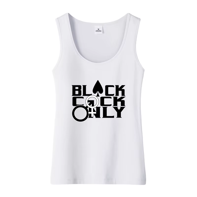 Black Cock Only Design Économie à col en U