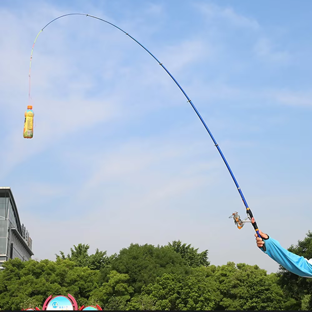 Canne à pêche télescopique légère en fonte de carbone 1.5M-3M, accessoires d'outils de pêche en plein air pour la pêche de nuit et la pêche en plein air