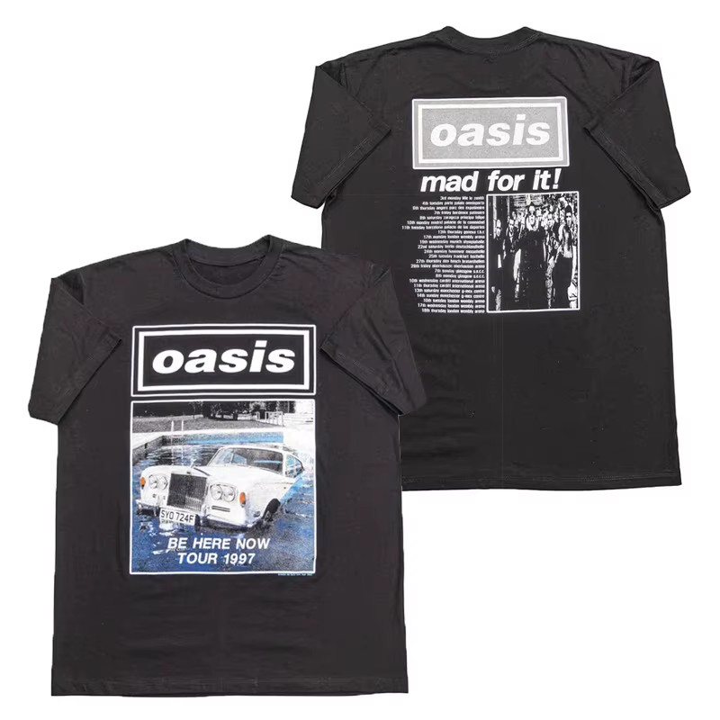 T-Shirt rétro Oasis Rock Punk Band
