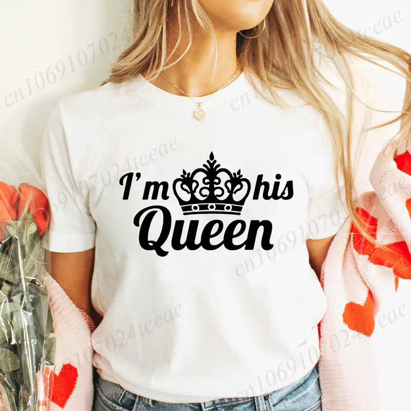 T-shirt Je suis son roi pour couples