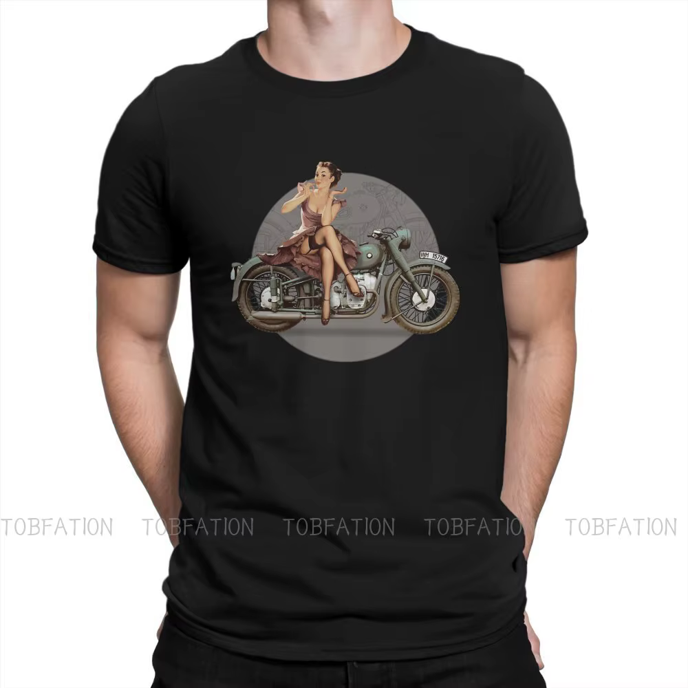 T-Shirt à Col Ras du Cou en Coton pour Homme