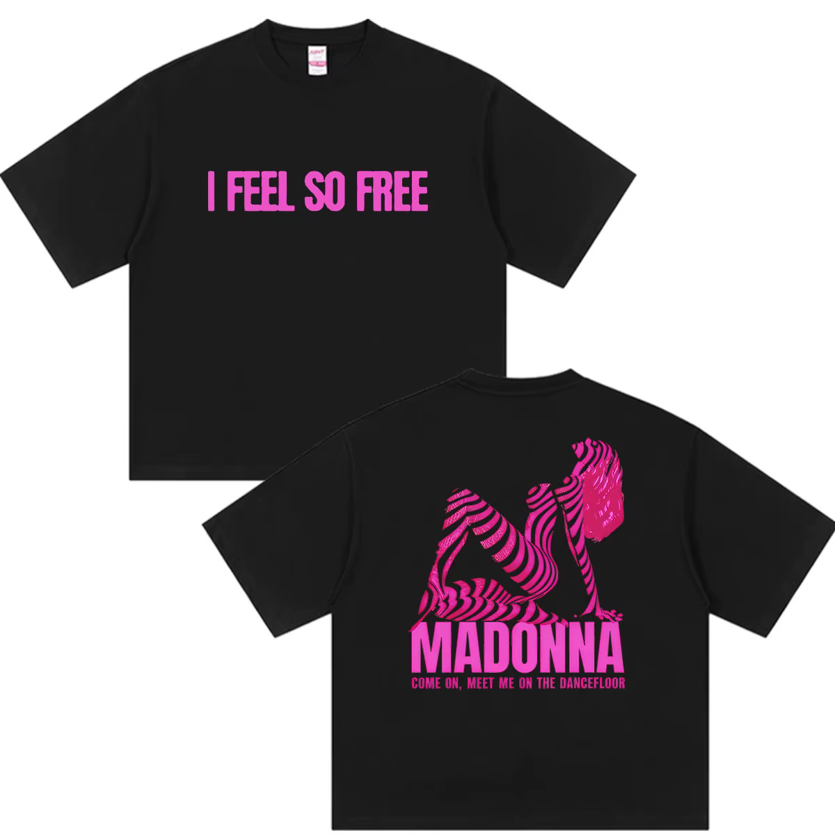 Madonna I Feel So Free Tour 2026 T-shirts graphiques pour hommes et femmes