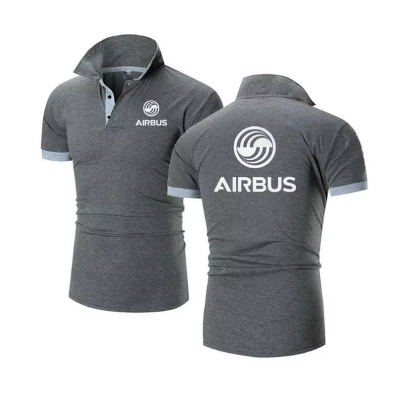 Polo AIRBUS AVIATION vol revers t-shirts Airbusfan A320 homme POLOS t-shirt printemps été maille coton à manches courtes hommes hauts