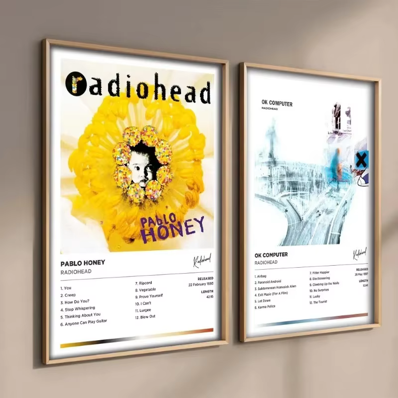 Affiches de groupe de chanteur Radiohead