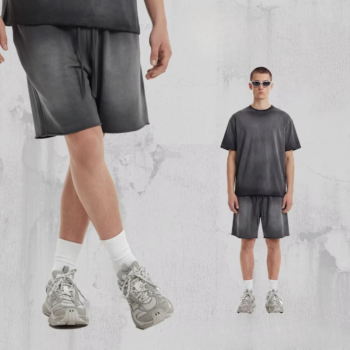T-shirt et short décontractés polyvalents de marque