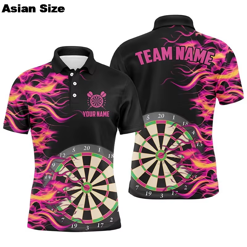 Polo de fléchettes coloré pour hommes