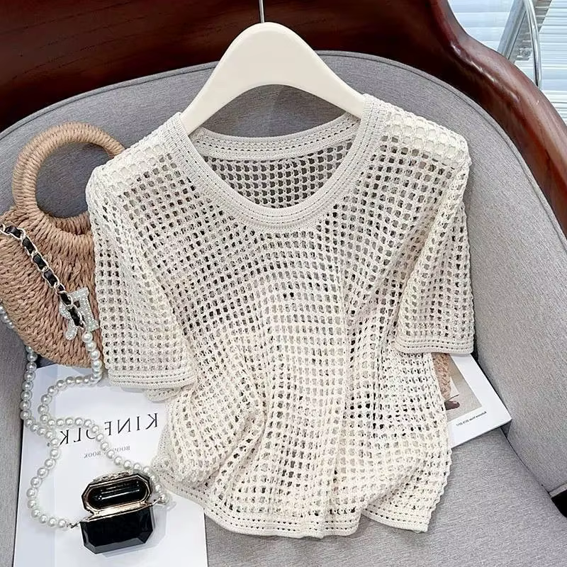 T-shirt en tricot pour femme