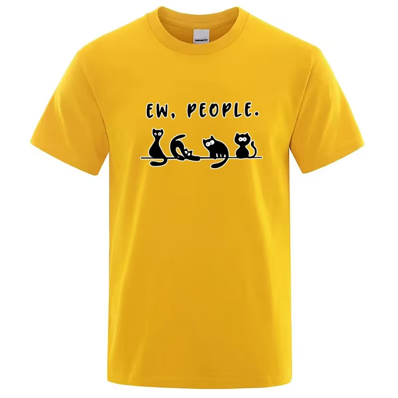 T-shirt pour homme en coton mélangé de haute qualité